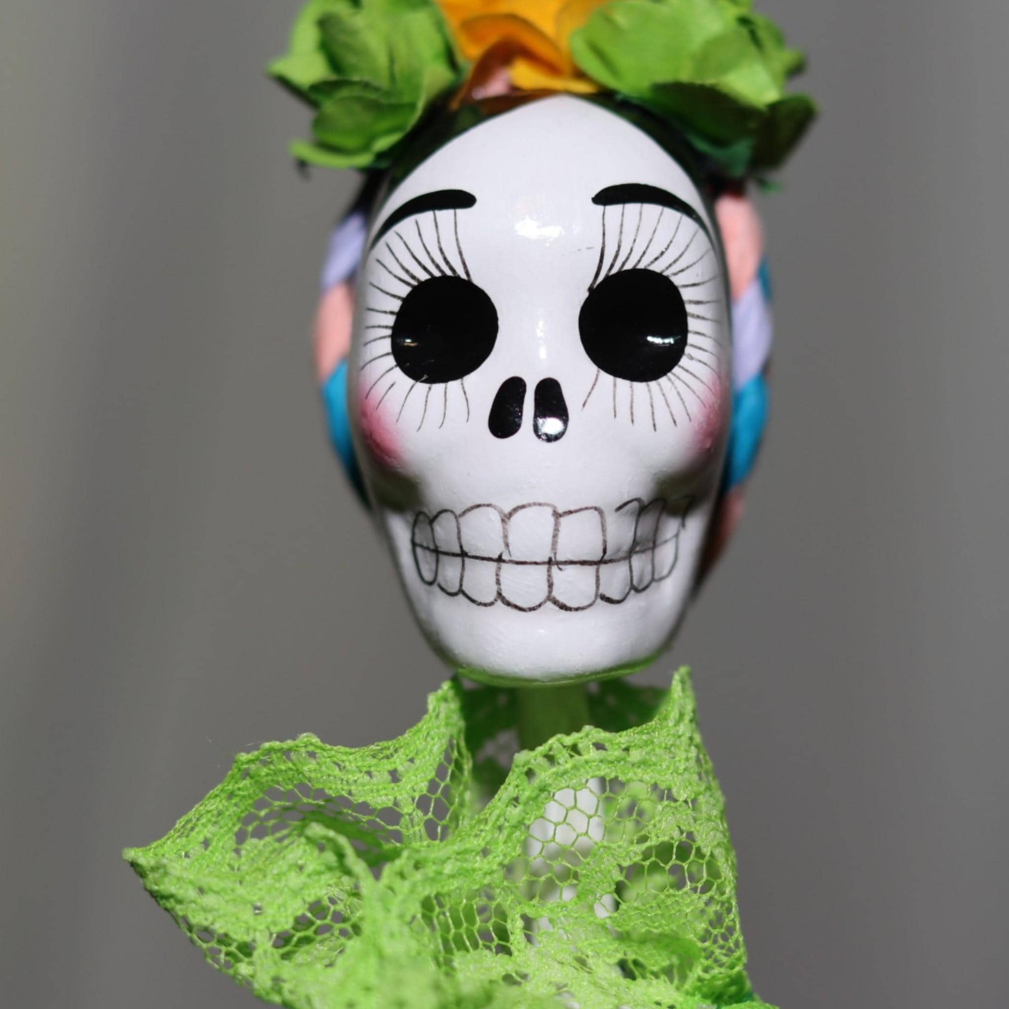 Handcrafted Papier-Mâché Alebrijes Catrina Figurine | Mexican Folk Art Skeleton Statue | Día de los Muertos Home Decor | Made in Mexico