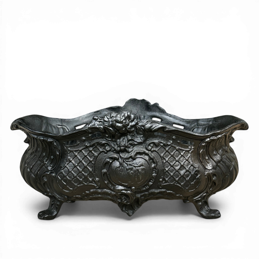 cast aluminum ornate planter outdoor garden decor heavy duty